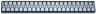 Tile 1 x 8 with Silver Zipper Pattern
