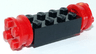 Brick, Modified 2 x 4 with Red Wheels FreeStyle and Red Pins (4180 / 4259 / 2344)