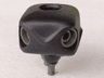 Galidor Connector Block 6 x 6 x 4 with 5 Dark Gray Rotation Joint Sockets and Dark Gray Rotation Joint Pin