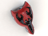 Large Figure Torso, Knights Kingdom Lord Vladek with Scorpion on Dark Red Background and Pearl Light Gray Rotation Joint Sockets Pattern