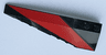 Wedge 10 x 3 Left with Red Stripe Pattern