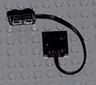 Electric, Wire with Brick 2 x 2 x 1/3 Ends  15L (rare brick height)