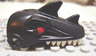 Dinosaur Jaw Upper Raptor with Red Eyes and Tan Teeth Pattern
