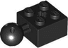 Technic, Brick Modified 2 x 2 with Ball Joint and Axle Hole with 6 Holes in Ball