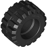 Tire 21mm D. x 11mm - Offset Tread Small Wide, Band Around Center of Tread