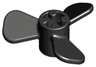 Propeller 3 Blade 3 Diameter with Axle Hole