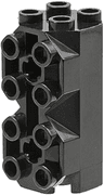Brick, Modified Octagonal 2 x 2 x 3 1/3 with Side Studs