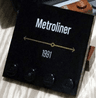 Tile, Modified 4 x 4 with Studs on Edge with 'Metroliner 1991' Pattern