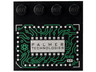 Tile, Modified 4 x 4 with Studs on Edge with Integrated Circuits and 'PALMER TECHNOLOGIES' Pattern