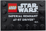 Tile, Modified 4 x 6 with Studs on Edges with LEGO Star Wars Logo and White 'IMPERIAL REMNANT AT-RT DRIVER' Pattern