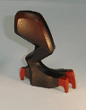Dragon Leg (Fantasy Era) Right with Dark Red Claws and Hip Pattern