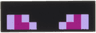 Tile 1 x 3 with Pixelated Bright Pink and Magenta Eyes Pattern (Minecraft Ender Dragon)