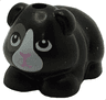 Guinea Pig, Mini Doll Style with Bright Pink Nose and Mouth, Black Eyes with Dark Bluish Gray Contour Right Eye and White Muzzle Pattern (Friends Lucky)