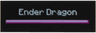 Tile 2 x 6 with Pixelated White 'Ender Dragon' and Bright Pink and Magenta Health Bar Pattern