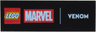 Tile 2 x 6 with LEGO Marvel Logo and White 'VENOM' Pattern