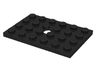 Plate, Modified 4 x 6 with Hole