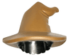Minifigure, Hair Combo, Hair with Hat, Short with Molded Medium Nougat Floppy Witch Hat Pattern