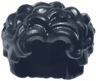 Minifigure, Hair Short and Tousled with Bangs and Center Part