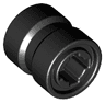Wheel  8mm D. x 9mm for Slicks, Hole Notched for Wheels Holder Pin, Reinforced Back
