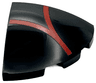 Slope, Curved 3 x 3 Corner Round with Red Lines / Spider Web Pattern