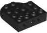 Brick, Round 4 x 5 Half Circle Extended with 2 x 4 and 2 x 2 Cutouts, Hole, 2 Pin Holes and Axle Hole