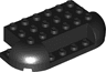 Brick, Round 4 x 8 x 1 1/3 with 2 Curved Corners, 1 x 4 Cutout on Side, 2 x 1 Cutouts on Ends