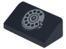 Slope 30 1 x 2 x 2/3 with Phone Rotary Dial Pattern