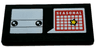 Tile 2 x 4 with White BrickHeadz Head and Word Balloon with 'SEASONAL' and Yellow Star on Red Calendar Pattern