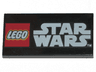Tile 2 x 4 with LEGO Star Wars Logo Pattern