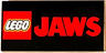 Tile 2 x 4 with LEGO Logo and Red 'JAWS' Pattern