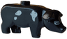 Pig with White Eyes, Dark Bluish Gray and Light Bluish Gray Spots Pattern (Blaze's Pet Pig)