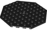 Plate, Modified 10 x 10 Octagonal with Hole