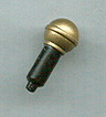 Minifigure, Utensil Microphone with Gold Top Full Screen Pattern