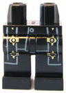 Hips and Legs with Gold Fleur-de-lis Buckles Pattern