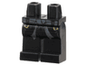 Hips and Legs with Dark Bluish Gray Sash, Dark Brown Straps with Gold Buckles Pattern