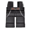 Hips and Legs with Brown Belt with Gold Buckle and Coattails Outline Pattern