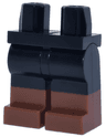 Hips and Legs with Molded Reddish Brown Lower Legs / Boots  Pattern