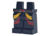 Hips and Legs with Red and Gold Armor and Yellow Straps Pattern