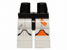 Hips and White Legs with SW Clone Trooper and Orange Left Knee Pad and Two Stripes Pattern