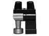 Hips and 1 Black Left Leg, 1 Pearl Light Gray Pirate Peg Leg
