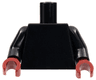 Torso Plain / Black Arms / Dark Red Hands