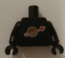 Torso with Classic Space Logo Vertically Centered Pattern (reissue) / Black Arms / Black Hands
