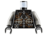 Torso Space Insectoids Droid Dark Gray Triangle Logo and Circles, Silver and Copper Circuitry Pattern / Dark Gray Arms / Black Hands