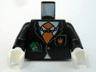 Torso Agents Villain Suit with Orange Tie and Cash in Pocket, Dollar Sign on Back Pattern / Black Arms / White Hands