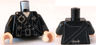 Torso PotC Overcoat with Belts and Gold Fleur-de-lis Buckles Pattern / Black Arms / Light Nougat Hands