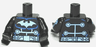 Torso Batman Logo Medium Blue with Wiring and Belt Front and Back Pattern / Black Arms with Electro Pattern / Black Hands
