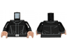 Torso SW Imperial Crew Uniform Jumpsuit, Thin Belt, and Small Silver Buckle Pattern / Black Arms / Light Nougat Hands