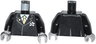 Torso Agents Suit with Ultra Agents Logo and Gold Tie Pattern / Black Arms / Light Bluish Gray Hands