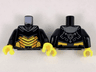 Torso Armor, Dark Bluish Gray Collar, Yellow Abdomen Plates with Orange Trim Pattern / Black Arms / Yellow Hands