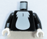 Torso White Chest Fur Pattern / Black Arms / White Hands